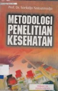 Metodologi penelitian kesehatan