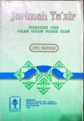 Jarimah Ta'zir: perbuatan dosa dalam hukum pidana Islam